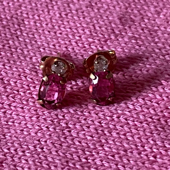 Tru-Kay I October Birthstone Earrings I 14KT GF - Picture 10 of 14